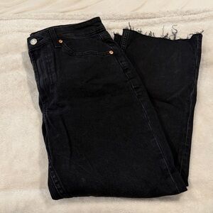 H&M Black High Waist Cropped Flare Women’s Jeans
